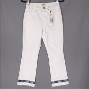 L'AGENCE Women‘s Jada Cropped White Jeans